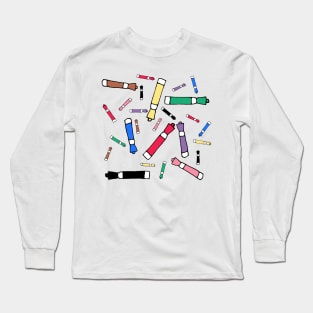 Teacher Dry Erase Marker Long Sleeve T-Shirt